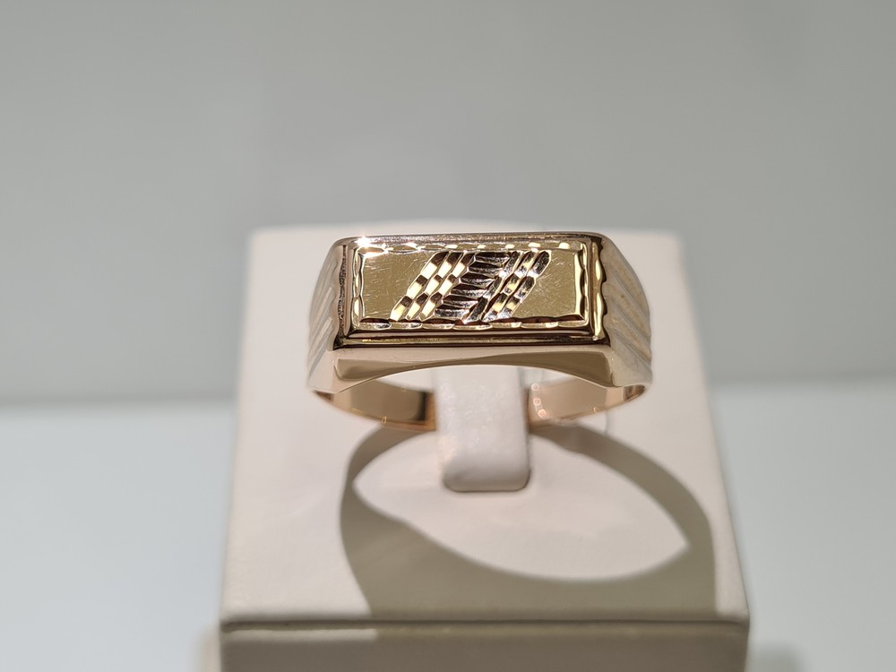 040091 КОЛЬЦО ПЕЧАТКА без камня (Au 585)