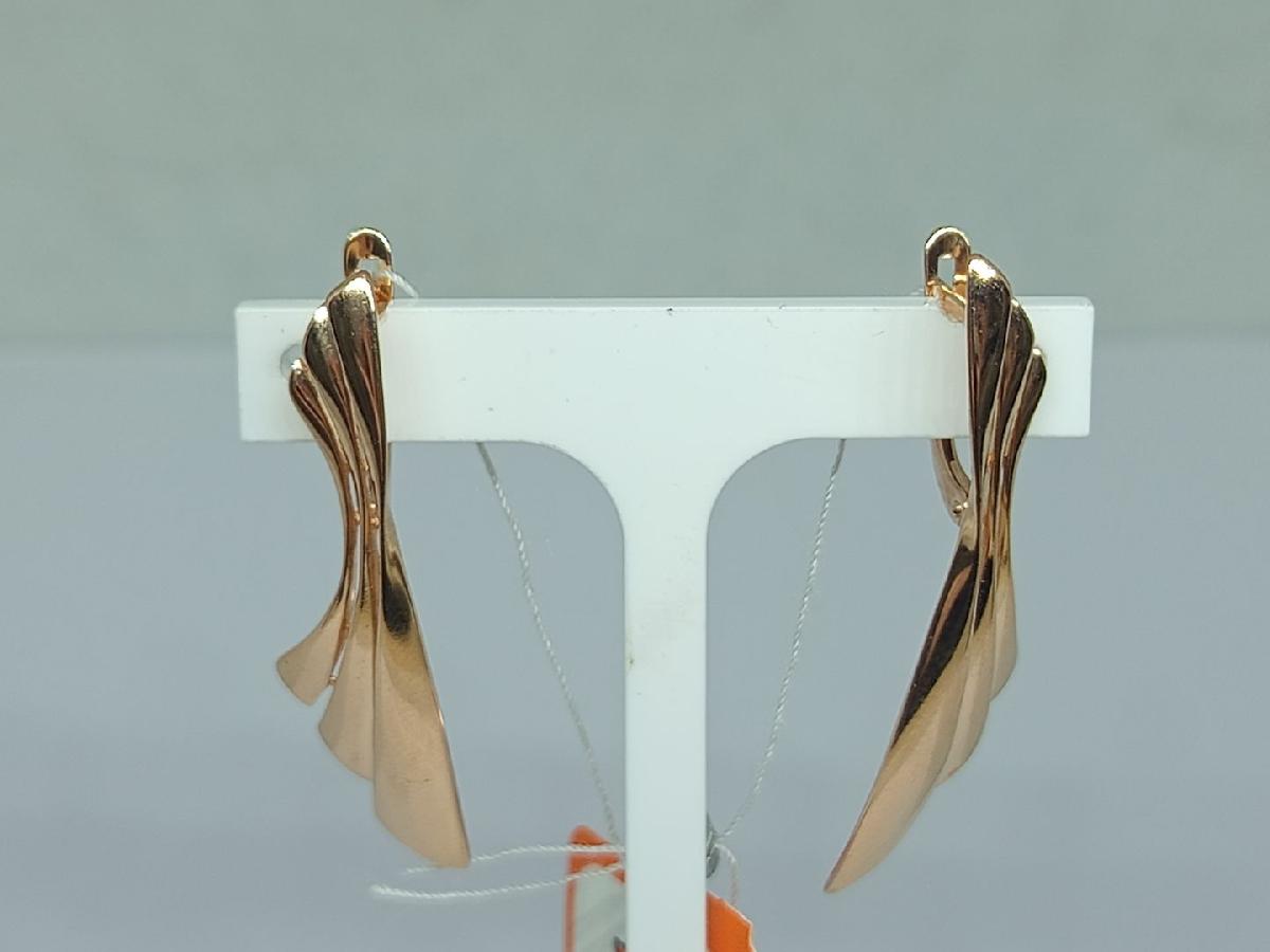 СЕРЬГИ БЕЗ КАМНЯ (Au 585)