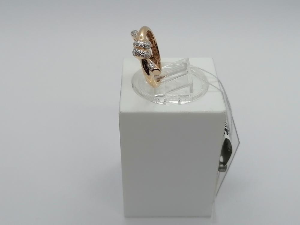 КОЛЬЦО С КАМНЯМИ (Au 585)