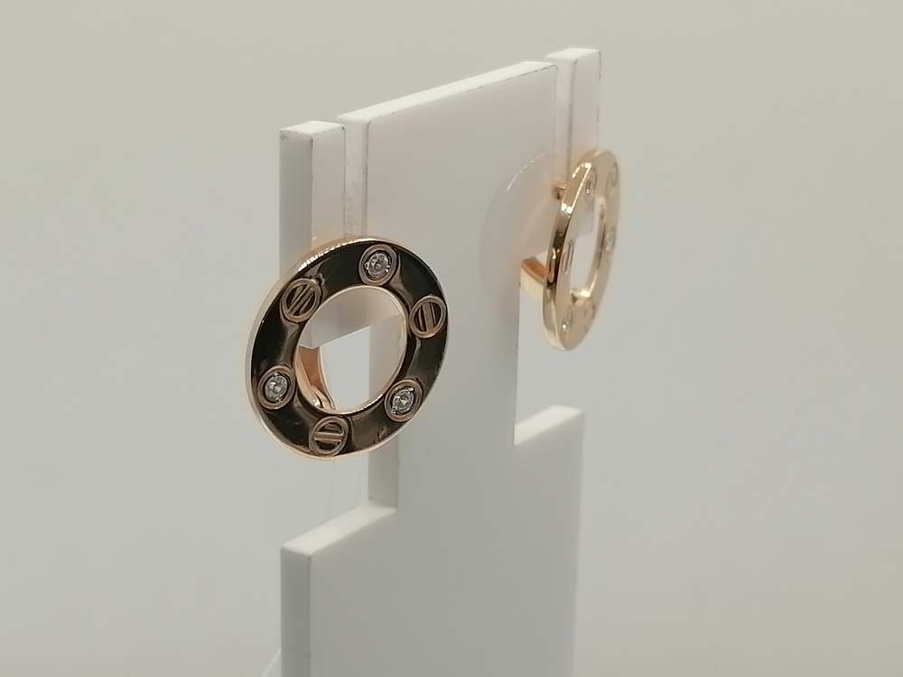 СЕРЬГИ С КАМНЯМИ (Au 585)