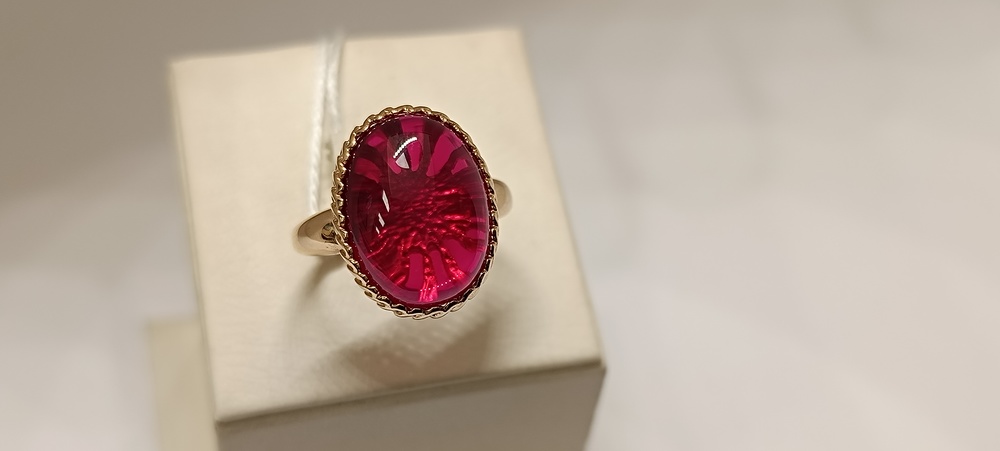 КОЛКМ585 КОЛЬЦО С КАМНЕМ (Au 585)