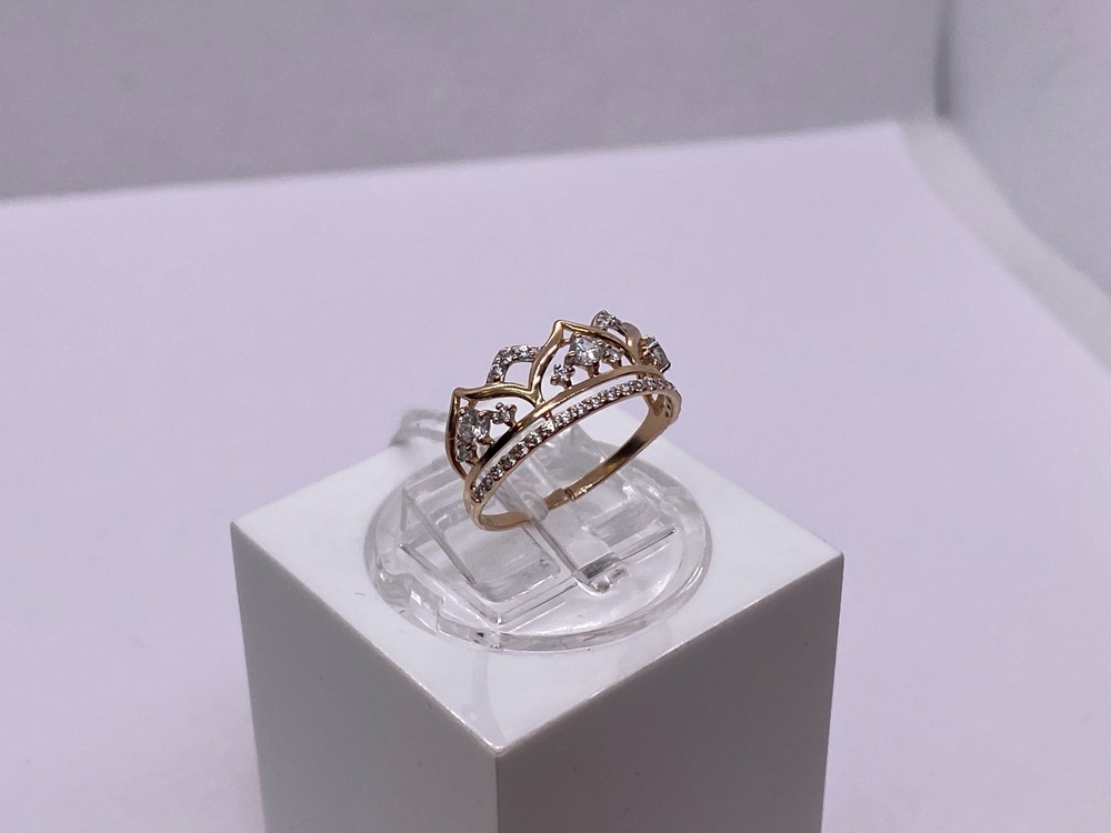 КОЛКМИ585 КОЛЬЦО С КАМНЯМИ (Au 585)