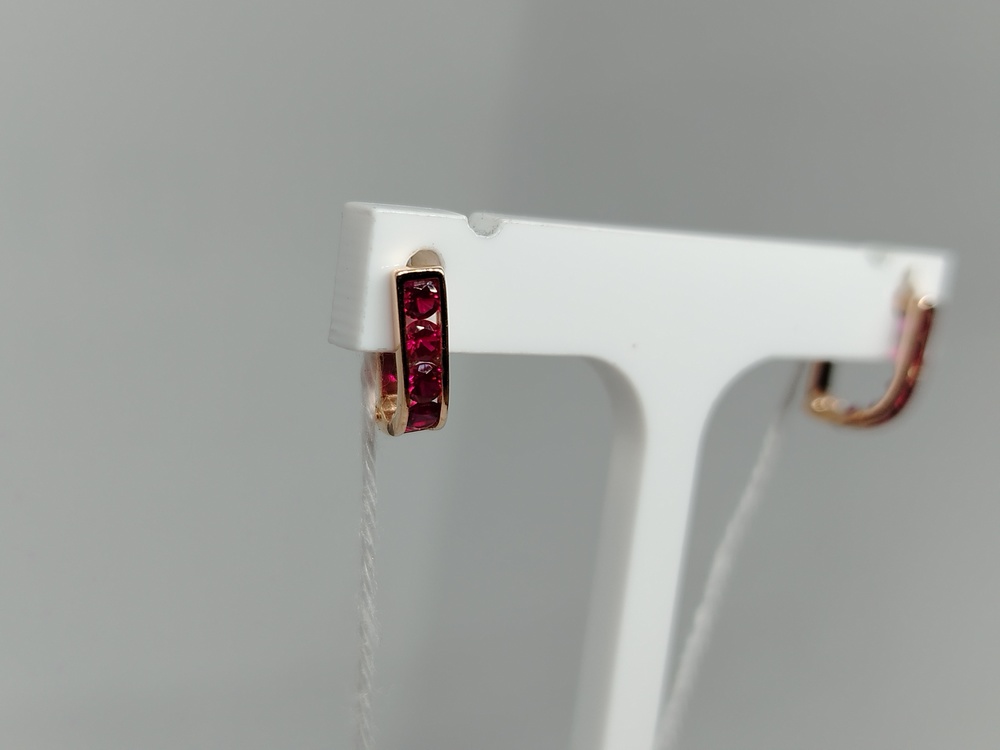 СКМИ585 СЕРЬГИ С КАМНЯМИ (Au 585)