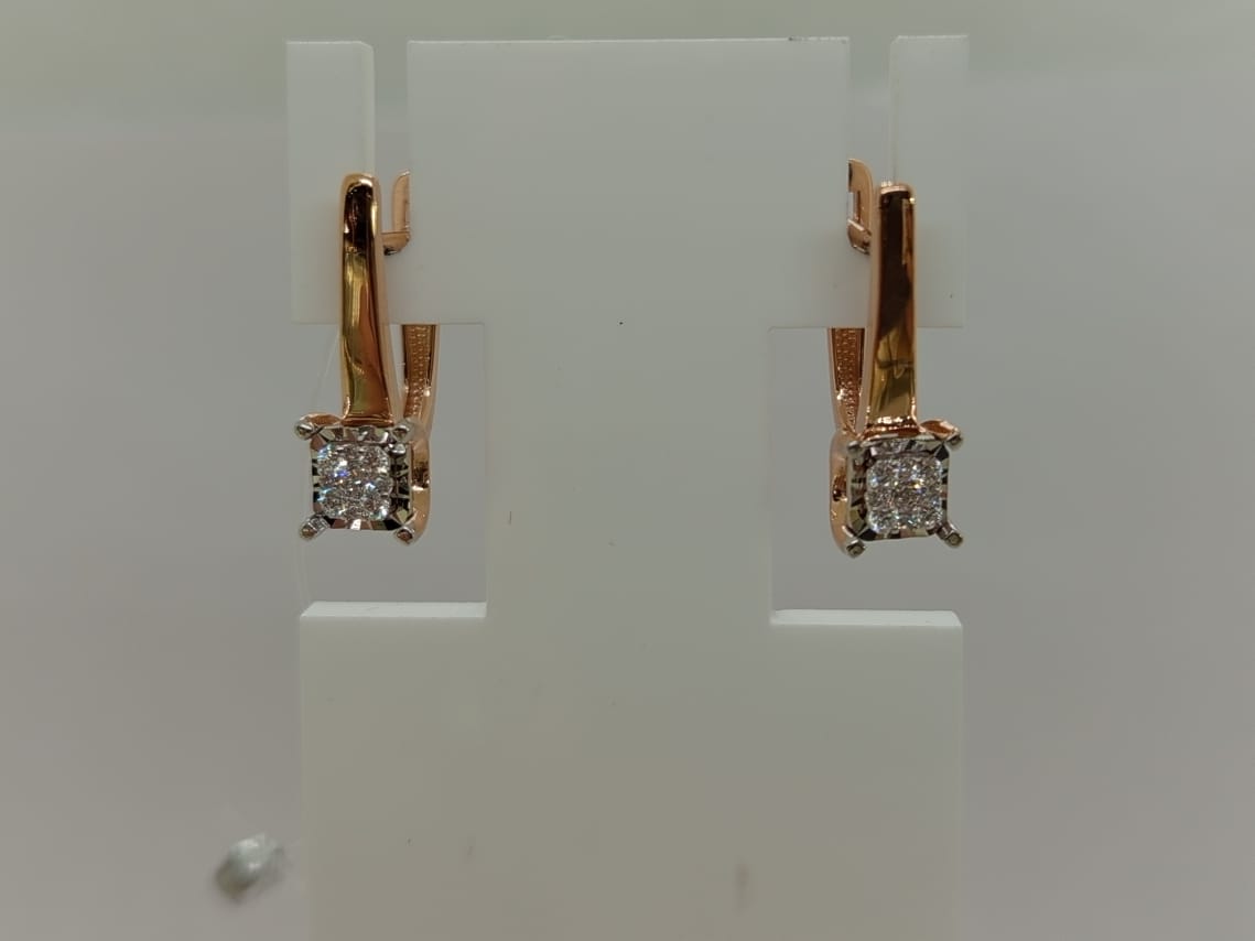 СЕРЬГИ БРИЛЛИАНТ (Au 585)