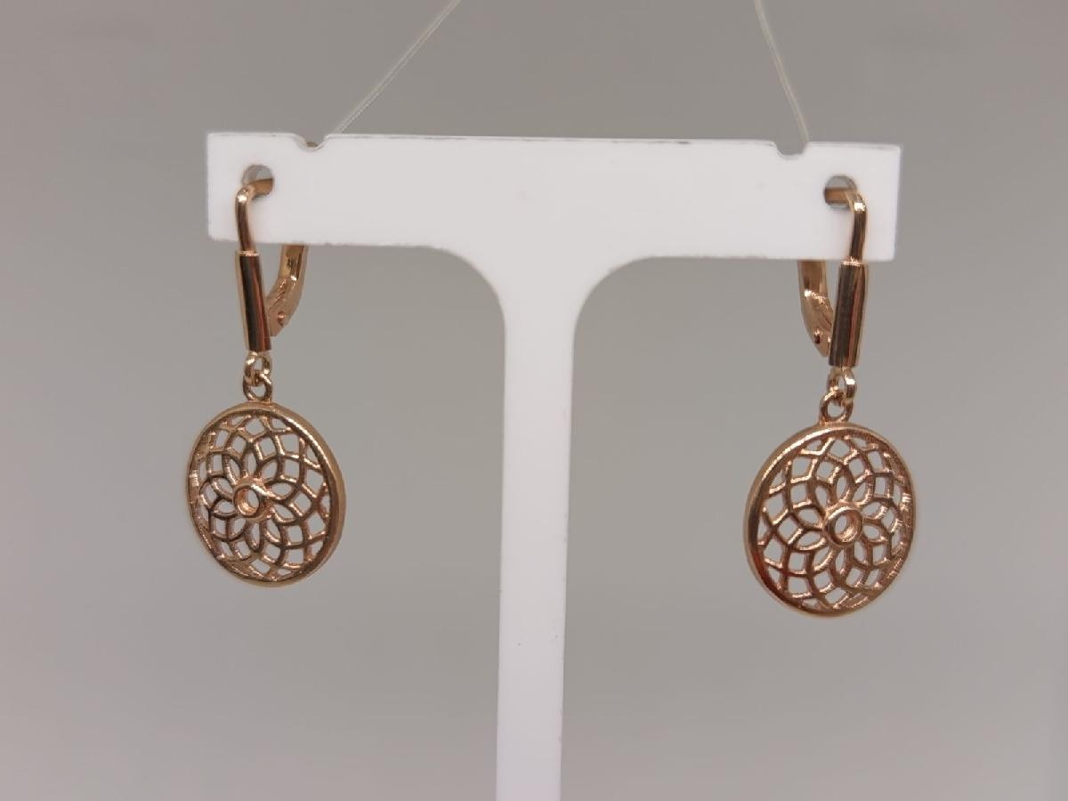 СЕРЬГИ БЕЗ КАМНЯ (Au 585)