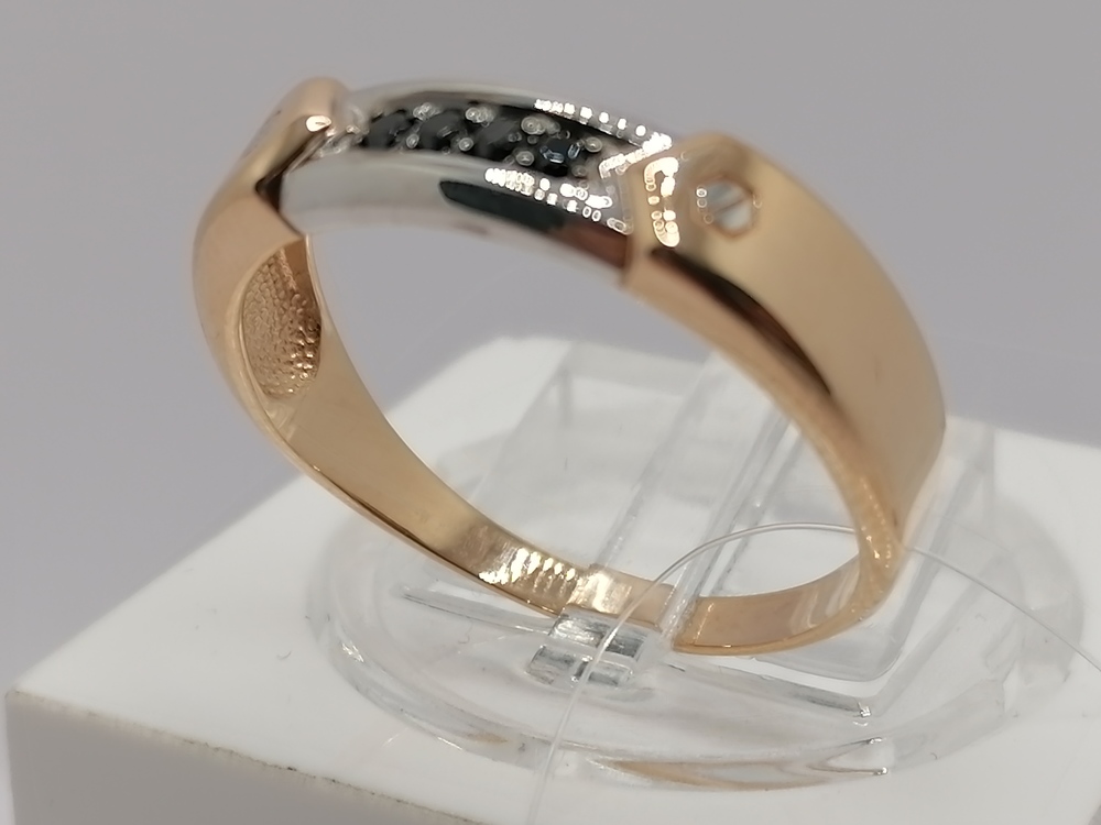 КОЛЬЦО С КАМНЯМИ (Au 585)