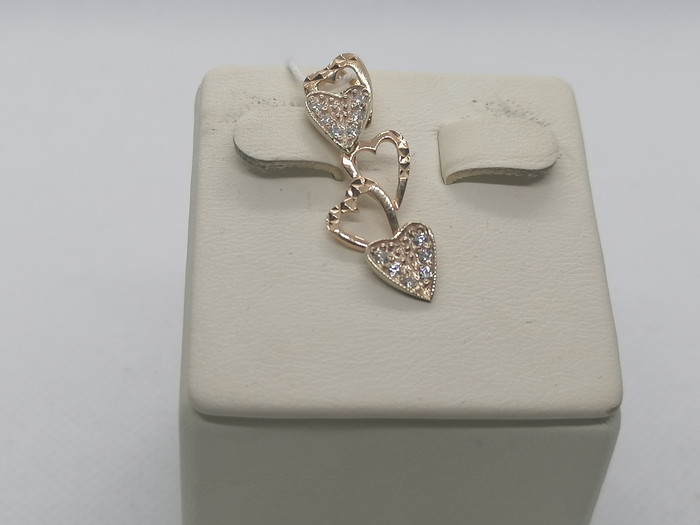 ПОДКМИ585 ПОДВЕСКА С КАМНЯМИ (Au 585)