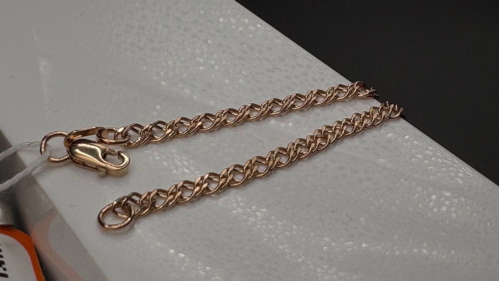 БРАСЛЕТ ПОЛНОВЕСНЫЙ Ромб двойной Au 585