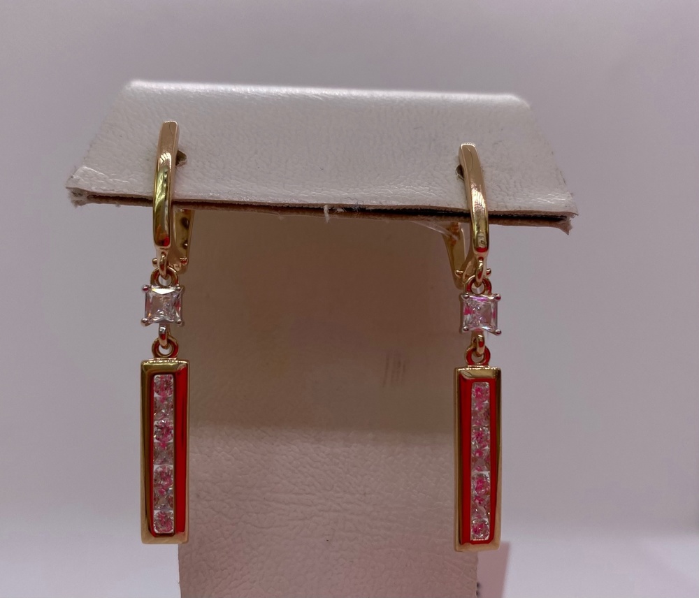 51-121-01568-1 СЕРЬГИ С КАМНЯМИ (Au 585)