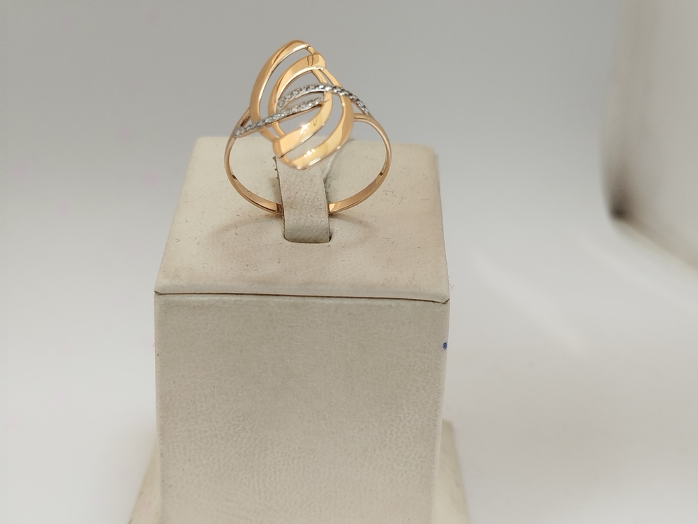 КОЛЬЦО С КАМНЯМИ (Au 585)