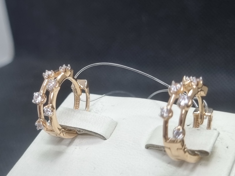 СЕРЬГИ С КАМНЯМИ (Au 585)