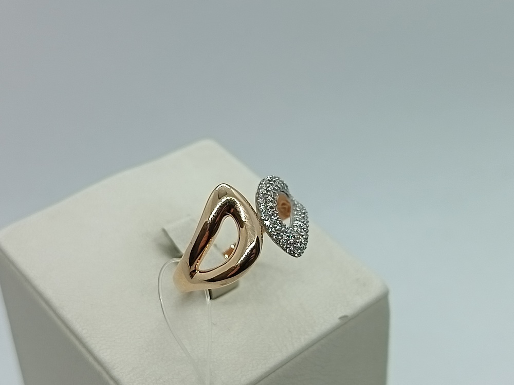 КОЛЬЦО С КАМНЯМИ (Au 585)