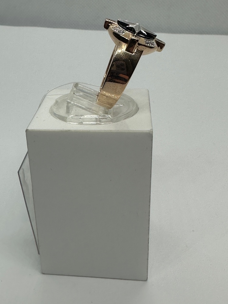 040013 КОЛЬЦО ПЕЧАТКА с камнями (Au 585)