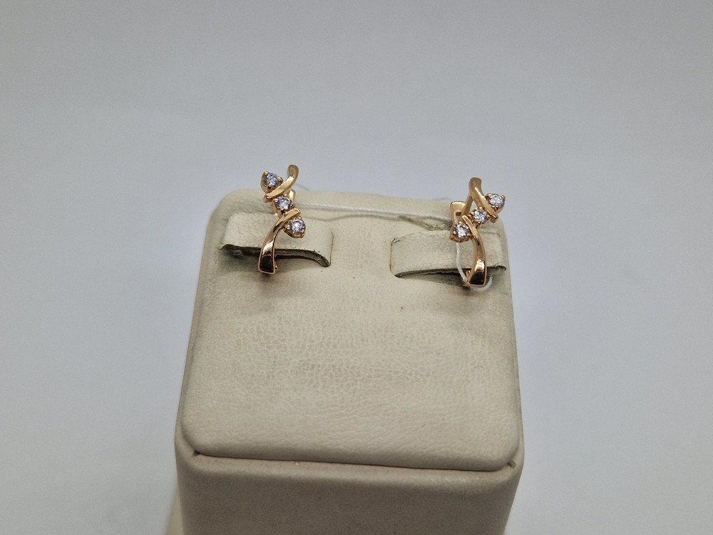 СКМИ585 СЕРЬГИ С КАМНЯМИ (Au 585)