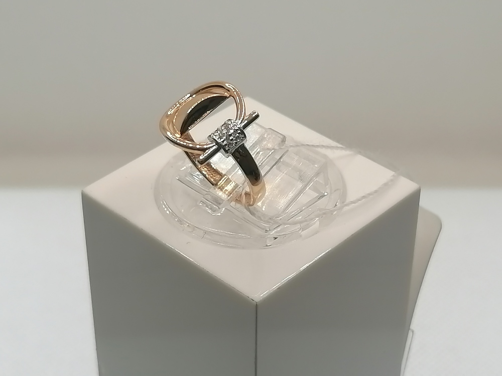 КОЛЬЦО С КАМНЯМИ (Au 585)