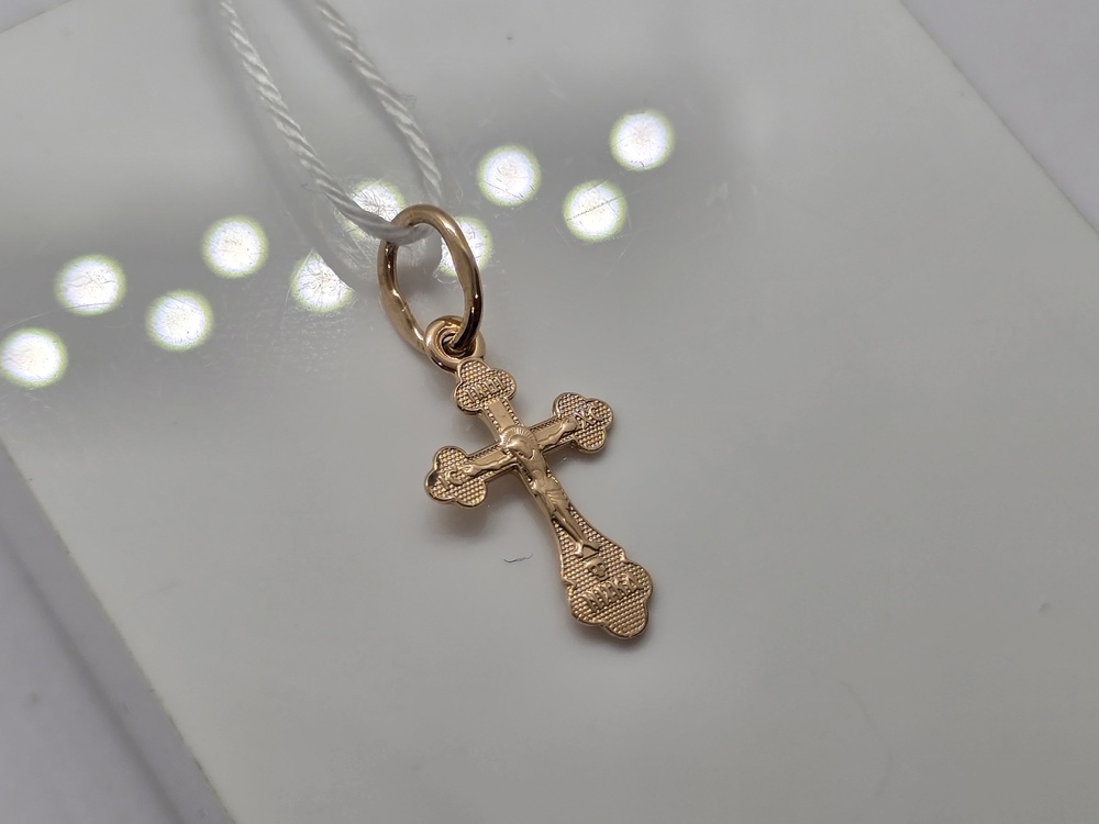 ПОДКБК585 ПОДВЕСКА КРЕСТ БЕЗ КАМНЯ (Au 585)