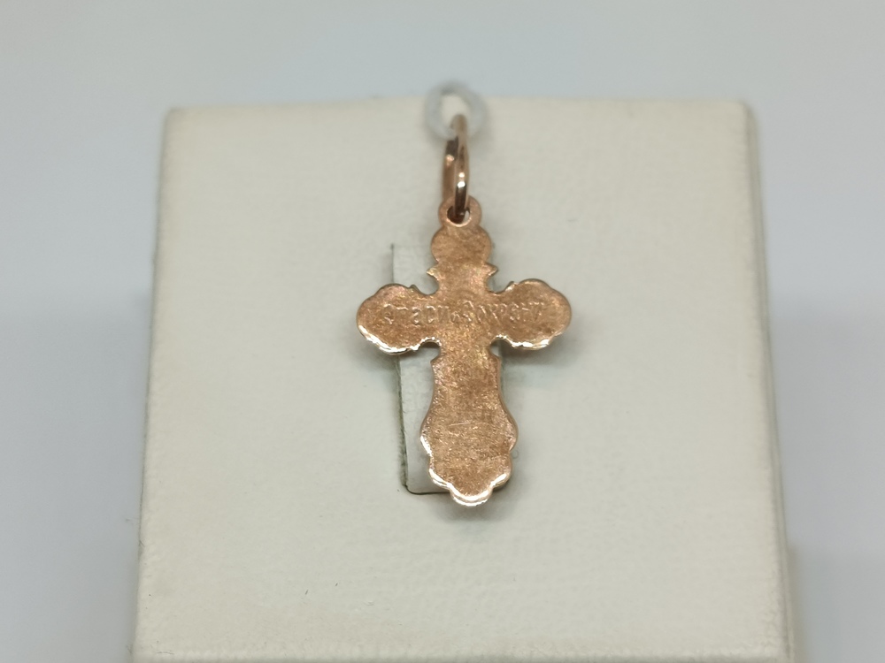 ПОДВЕСКА КРЕСТ без камня (Au 585)