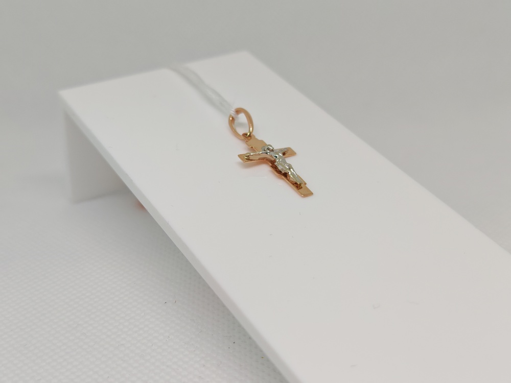 ПОДКБК585 ПОДВЕСКА КРЕСТ БЕЗ КАМНЯ (Au 585)