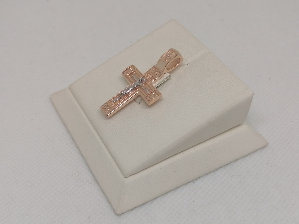 ПОДВЕСКА КРЕСТ с камнем (Au 585)