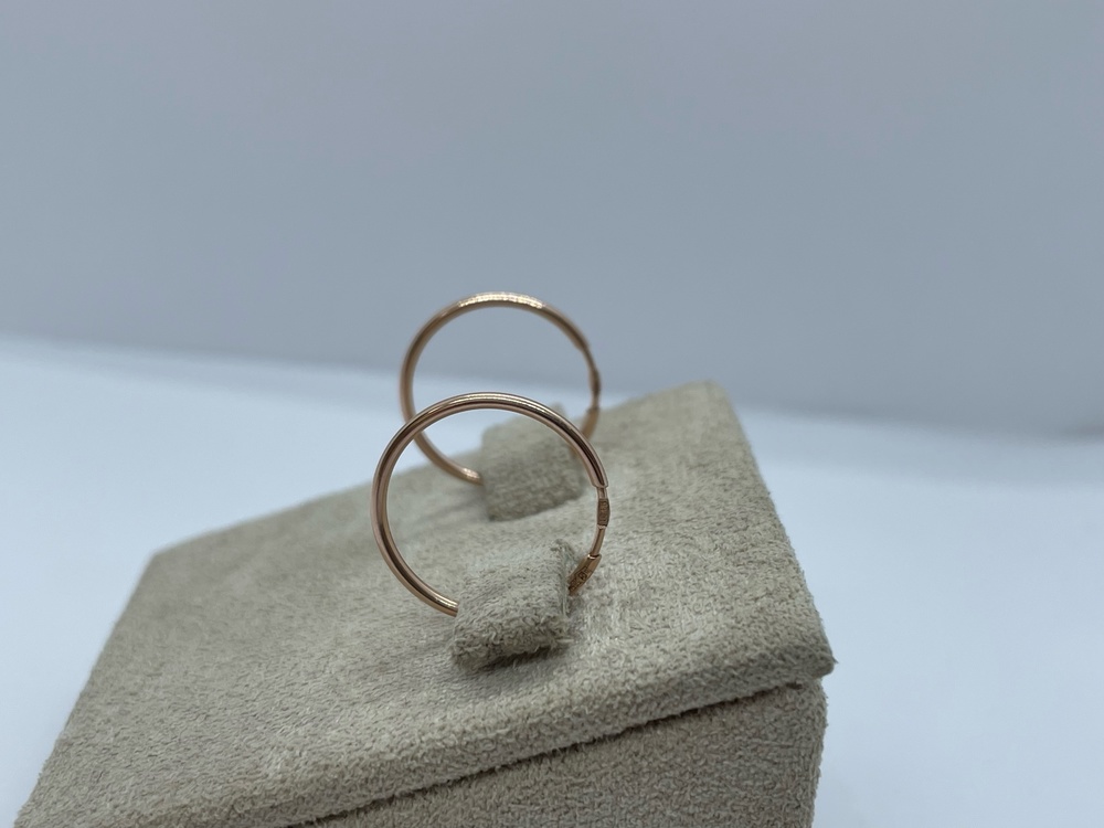 140058 СЕРЬГИ КОНГО (Au 585)