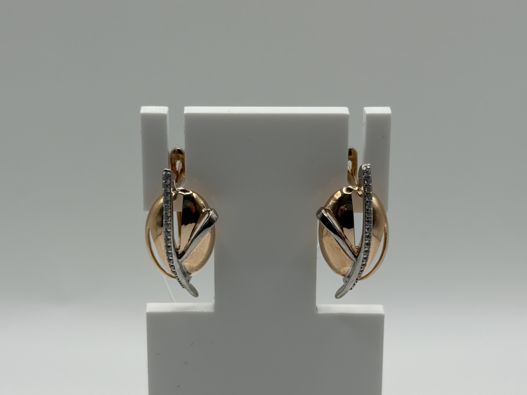 СЕРЬГИ С КАМНЯМИ (Au 585)