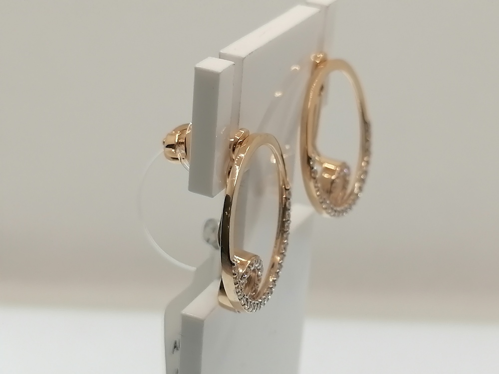 СЕРЬГИ ПУСЕТЫ с камнями (Au 585)