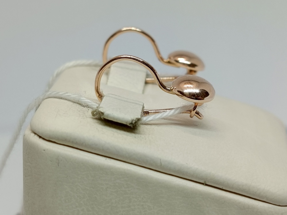 СБКМ583 СЕРЬГИ БЕЗ КАМНЯ (Au 583)