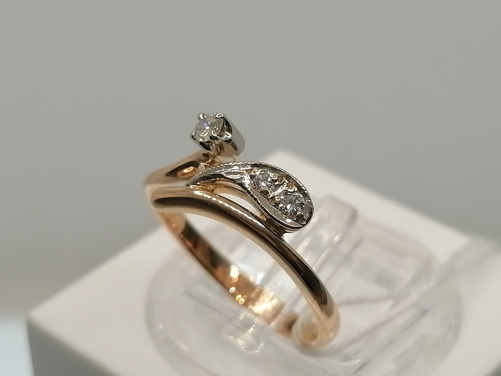 КОЛЬЦО БРИЛЛИАНТ Au 585