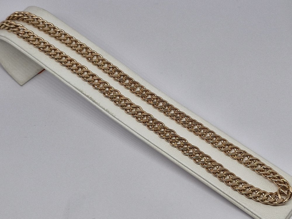 ЦЕПЬ ПУСТОТЕЛАЯ Ромб двойной (Au 585)