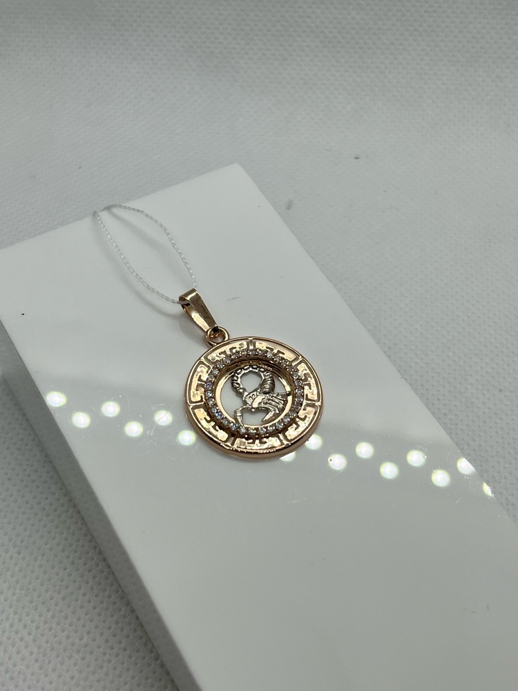 КрСВП/скр/Ф ПОДВЕСКА ЗНАК ЗОДИАКА СКОРПИОН (Au 585)