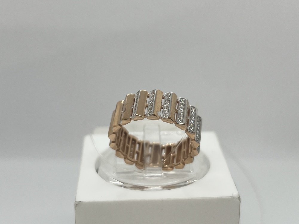 КОЛЬЦО С КАМНЯМИ (Au 585)