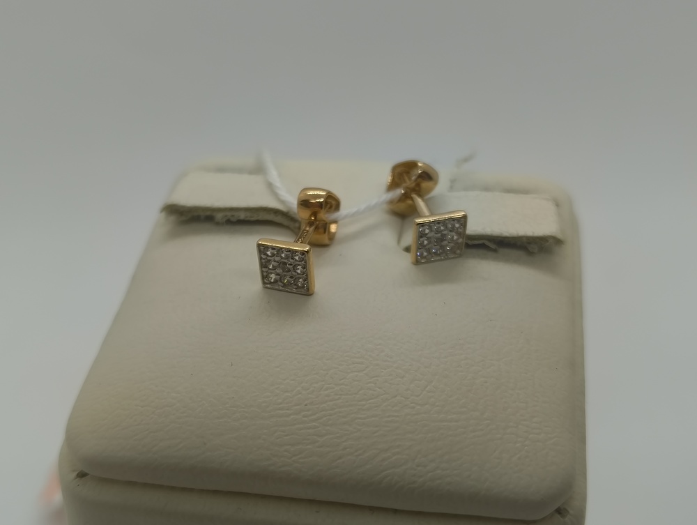 СПУС585 СЕРЬГИ ПУСЕТЫ (Au 585)