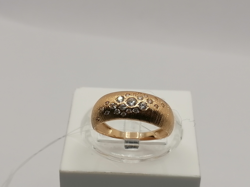 КОЛЬЦО С КАМНЯМИ (Au 585)