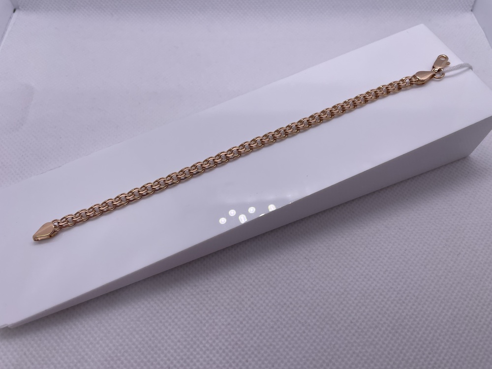 БЛБ585 БРАСЛЕТ ПОЛНОВЕСНЫЙ Бисмарк (Au 585)