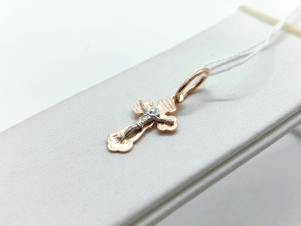 ПОДВЕСКА КРЕСТ без камня (Au 585)