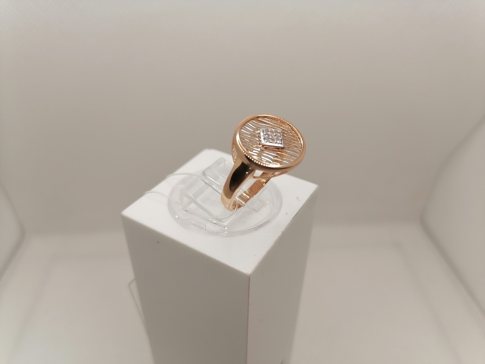 КОЛЬЦО С КАМНЯМИ (Au 585)