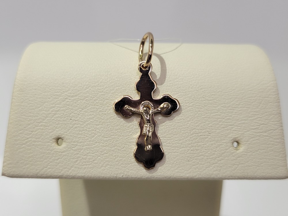 ПОДВЕСКА КРЕСТ без камня (Au 585)