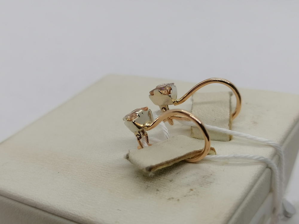 СЕРЬГИ С КАМНЕМ (Au 585)