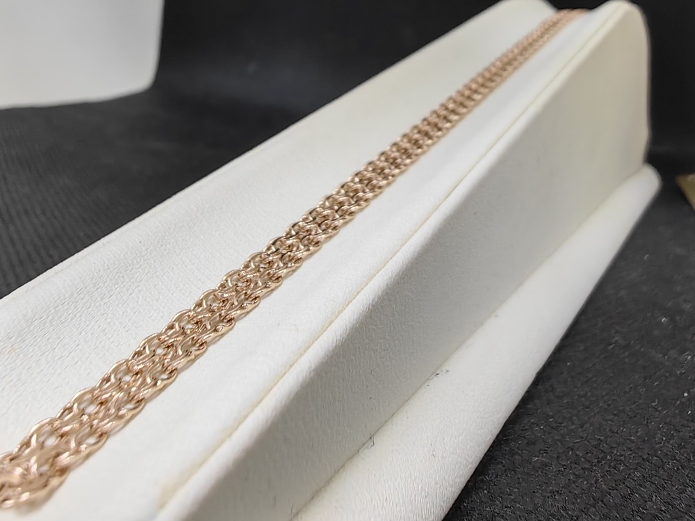 ЦЕПЬ ПУСТОТЕЛАЯ Бисмарк (Au 585)