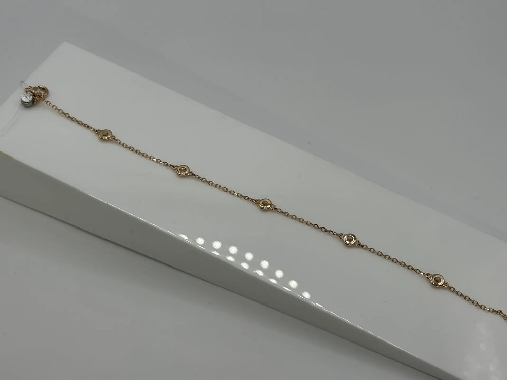 БРАСЛЕТ ФАНТАЗИЯ с камнями (Au 585)