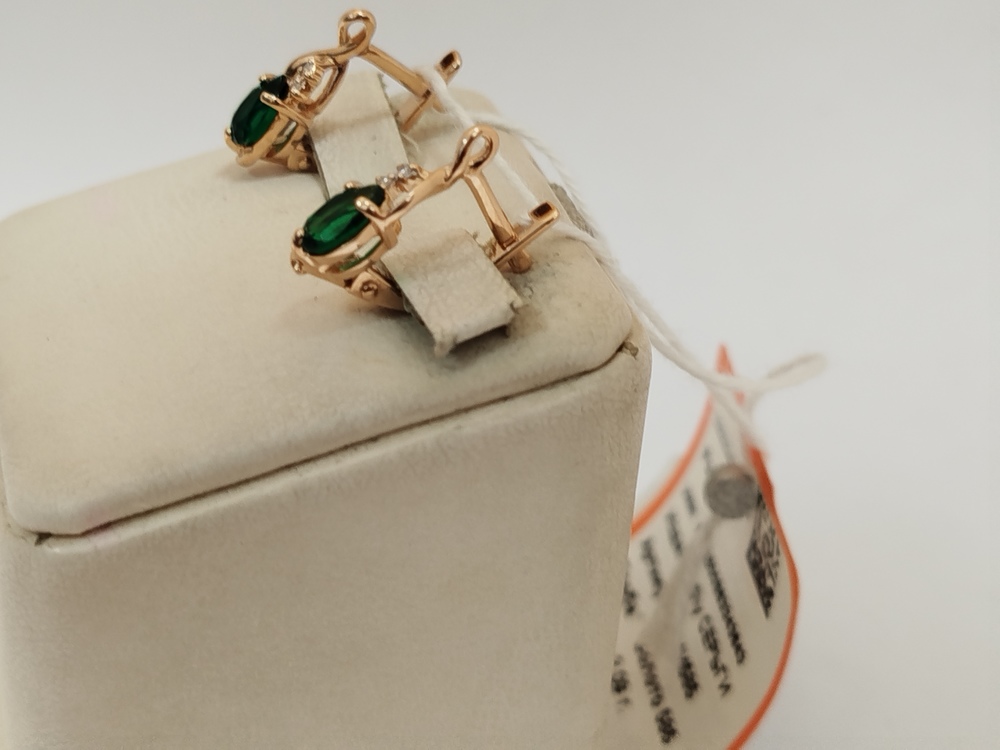 СЕРЬГИ С КАМНЯМИ (Au 585)