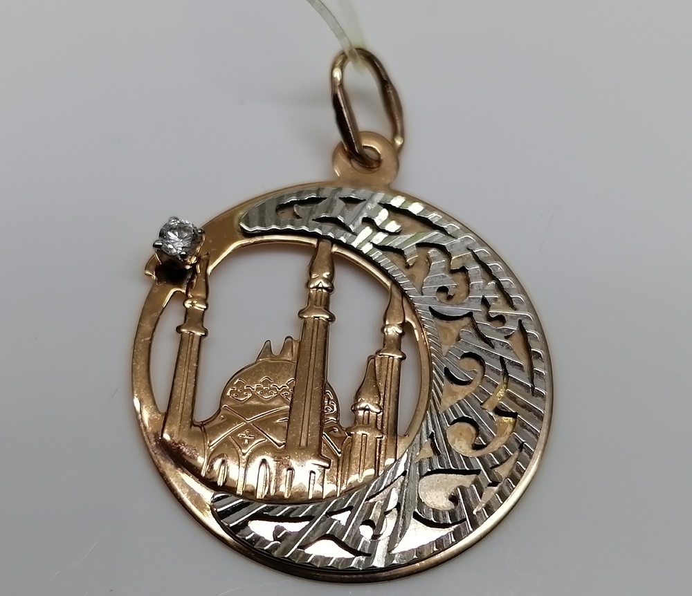 033277 ПОДВЕСКА МЕЧЕТЬ (Au 585)