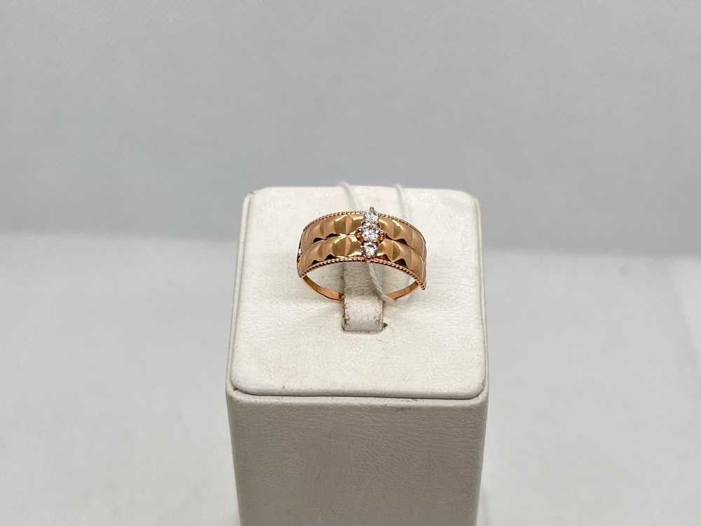 КОЛКМИ585 КОЛЬЦО С КАМНЯМИ (Au 585)