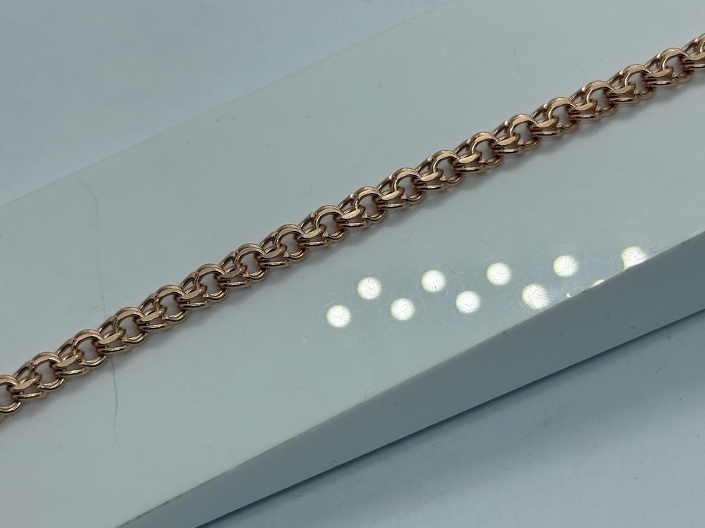 БРАСЛЕТ ПУСТОТЕЛЫЙ Бисмарк (Au 585)