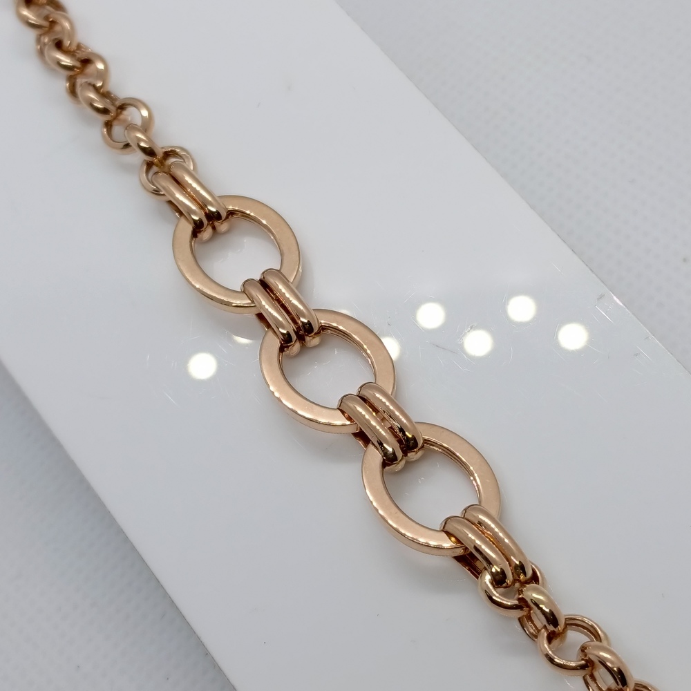 БРАСЛЕТ ПУСТОТЕЛЫЙ Фантазия (Au 585)