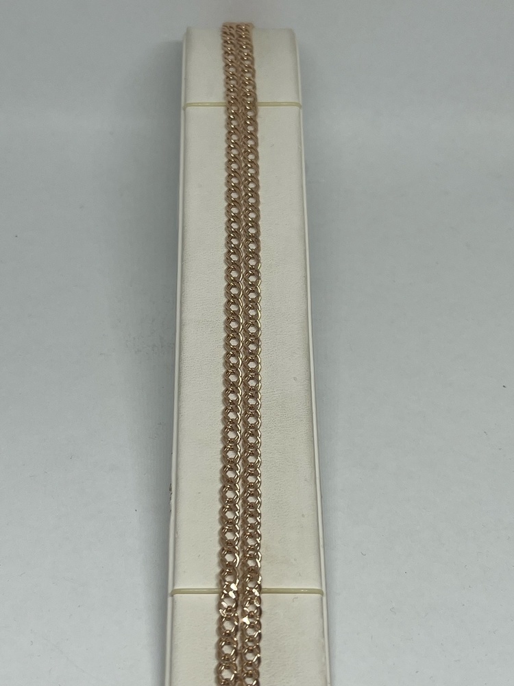 ЦЕПЬ ПУСТОТЕЛАЯ Ромб двойной (Au 585)