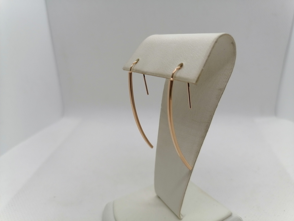 СБКМ585 СЕРЬГИ БЕЗ КАМНЯ (Au 585)