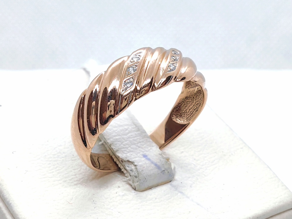 КОЛЬЦО С КАМНЯМИ (Au 585)