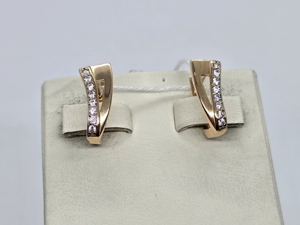 СЕРЬГИ С КАМНЯМИ (Au 585)