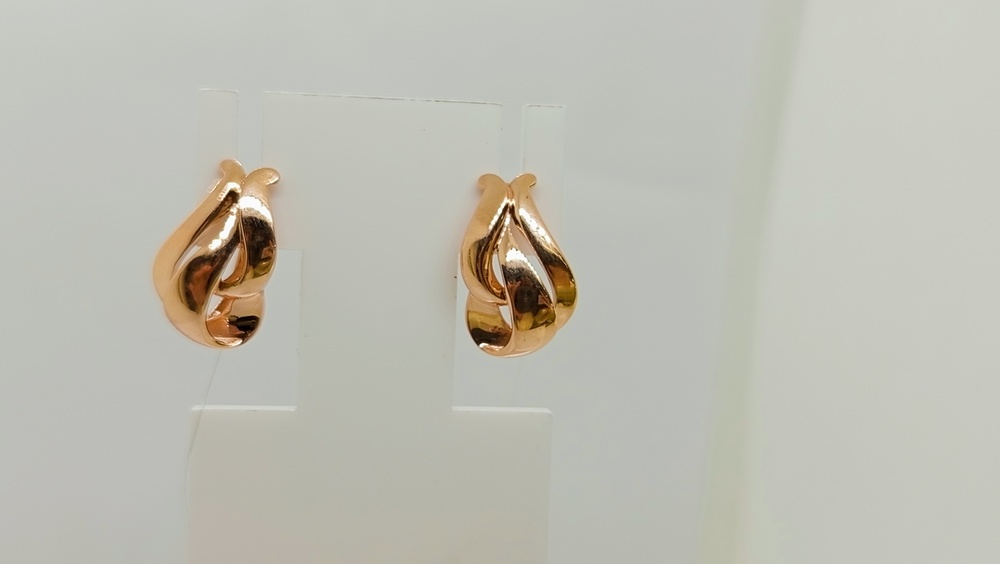 СЕРЬГИ БЕЗ КАМНЯ (Au 585)